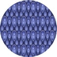 thumbnail image 1 of Ahgly Company Machine Washable Indoor Round Transitional Sky Blue Area Rugs, 3' Round, 1 of 7