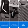 thumbnail image 6 of Dextrus 100 Gallon Large Resin Deck Box , Dark Brown Water Resistant Outdoor Storage Container, Lockable Organizer for Patio Cushions, Garden Tools, Pool Supplies & Indoor Outdoor Essentials, 6 of 9
