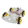 thumbnail image 2 of Carro de rueda omnidireccional de aleación de aluminio, chasis de coche Robot inteligente, Kits de Motor Tt de Metal, accesorios Diy, 2 of 5