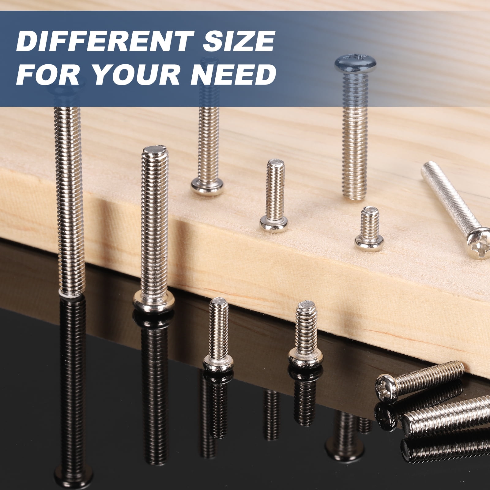 Uxcell M5x25-0.8mm Pan Head Machine Screws, Phillips Drive for Computers, 100 Pcs