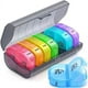 thumbnail image 1 of Organizador de pastillas semanal con 7 pastilleros desmontables para guardar medicamentos, vitaminas y aceites de pescado, 1 of 5