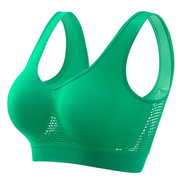 Posijego Sports Bra for Women Non-slip High Impact Wireless Bra Plus Size Workout Running Support Bras