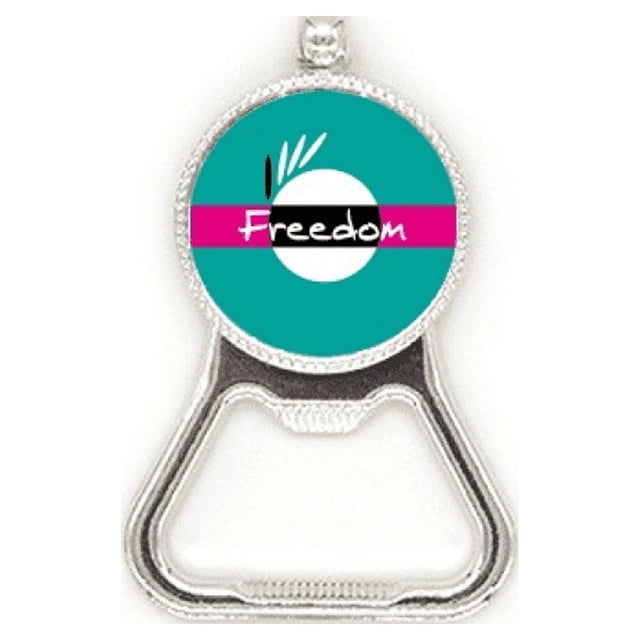 Black libertad igualdad de derechos Acero inoxidable Metal cerveza tapa sacacorchos
