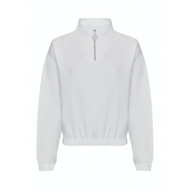 Awdis - Suéter Crop Top Just Hoods para Mujer (Blanco Ártico)