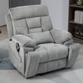 thumbnail image 4 of SYNGAR Power Lift Recliner Chair for the Elderly, Oversized Recliner with Massage and Heat, 2 Hidden Cup Holders, Side Pockets, 26" Width of Seat, Dual Motor, Reclining Chair, Gray, 4 of 7