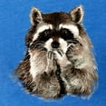 thumbnail image 3 of CafePress - Cute Humorous Watercolor Raccoon Blowing A Kiss T - Womens Football Shirt, 3 of 4