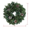 thumbnail image 6 of 30Cm Round Green Christmas Garland Artificial Wreath With Pine Cones Home Decor, 6 of 8