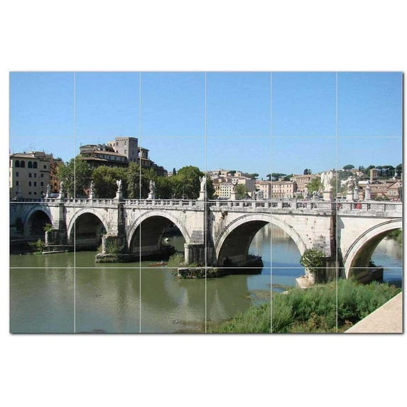 Bridge Photo Ceramic Tile Mural Kitchen Backsplash Bathroom Shower, 404283-L64
