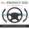 thumbnail image 2 of 2 PCS Steering Wheel Cover, 15 Inches Crystal Diamond Bling Cover for Auto Steering Wheels, Safety Non-Slip Universal Fit Sparkly Steering Wheel Cover, Car Accessories (Pink), 2 of 9