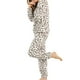 thumbnail image 4 of Conjuntos de pijama de franela de invierno para mujeres INSPIRE CHIC, ropa de estar por casa de manga larga, estampado de leopardo, 4 of 7