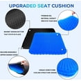 thumbnail image 4 of Cojín de asiento de gel Helishy, supergrande y grueso, azul, 4 of 8