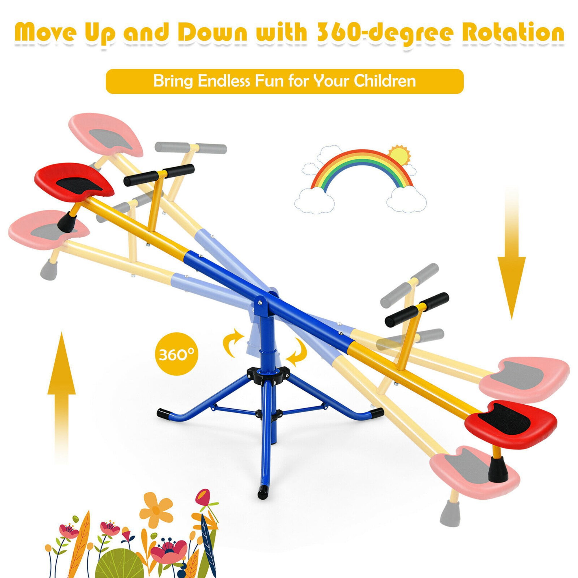 CIPACHO Teeter Totter for Kids, Toddlers Seesaw for Backyard CIPACHO Teeter Totter for Kids, Toddlers Seesaw for Backyard