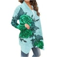thumbnail image 1 of LOVZFMLL Cardigan pour Femmes, Cardigan Veste à Manches Longues à Imprimé Floral Tendance, 1 of 6