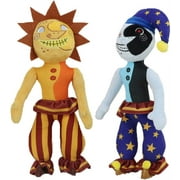 Clown Figure Sundrop and Moondrop Plush Toy Five Nights at Freddy's Sun and Moon Boss Cartoon Doll Gift for Kids Fans