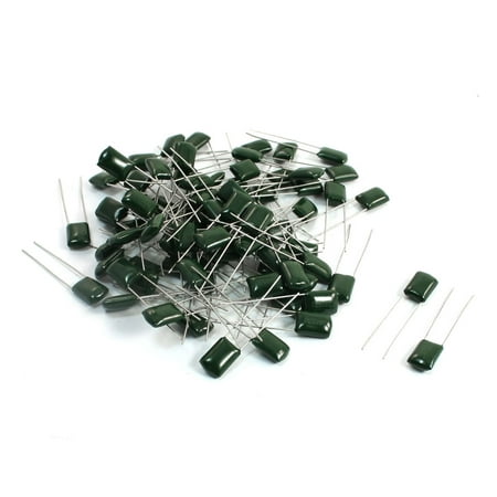 Mfd 100v Radial - 80PCS Polyester Film Capacitors Radial 2A153J 100V 0.015uF 15000pF