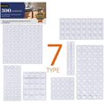 thumbnail image 2 of Clear Rubber Feet Bumpers Pads 300 Pieces Self Adhesive Transparent Stick Bumper Noise Dampening Buffer Bumpers for Door Drawer Self Stick Cabinet-, 2 of 5