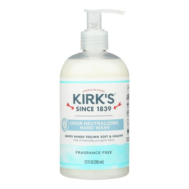 Jabón de manos Kirk's Natural sin fragancia 355 ml
