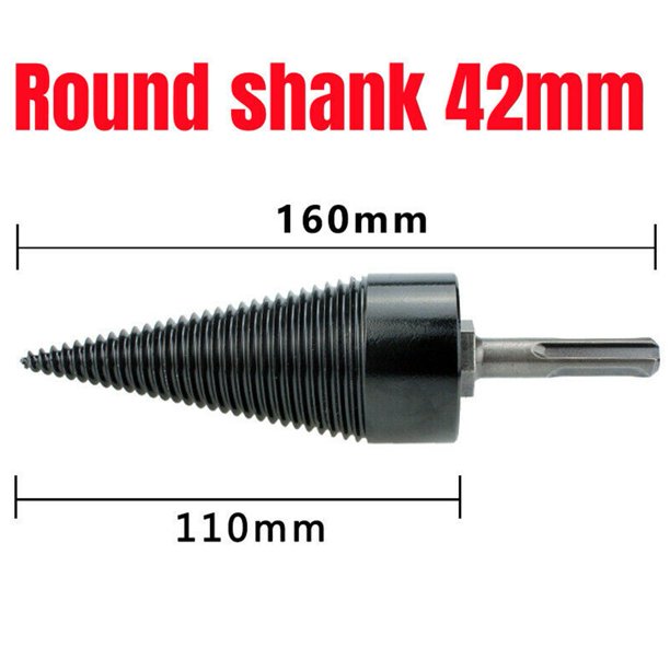 Fule 42mm Firewood Drill Bit Wood Cone Hex Shank Wood Log Splitter
