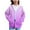 Purple, variant on Cethrio Girls Hoodies with Zipper, Long Sleeve Casual Gradient Print Spring Fall Sweatshirts for Girl Purple Size 7-8 T