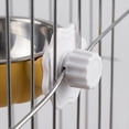 thumbnail image 6 of OCCOA Stainless Hanging Pet Bowl for Crate Cage Feeder, Adjustable Hook On Water Food Bowl for Dogs Cats, Spatter Proof Removable Easy Clean, Yellow, 6 of 6
