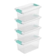 thumbnail image 1 of Caja de almacenamiento Sterilite Clip de plástico transparente mediana, paquete de 8, 1 of 9