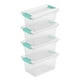 thumbnail image 1 of Caja de almacenamiento Sterilite Clip de plástico transparente mediana, paquete de 8, 1 of 9