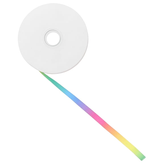 Milisten Multicolor Double Sided Satin Polyester Ribbon with Gradient for Crafting