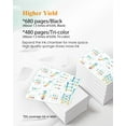 thumbnail image 4 of Kaloking Pro (1 Black, 1 Tri-Color) Ink Cartridge Replacement for 63 XL 63XL 63XXL 63 XXL for Envy 4520 4512 4516 Officejet 5252 5255 5258 4650 3830 Deskjet 2132 3630 3632 3634, 4 of 7