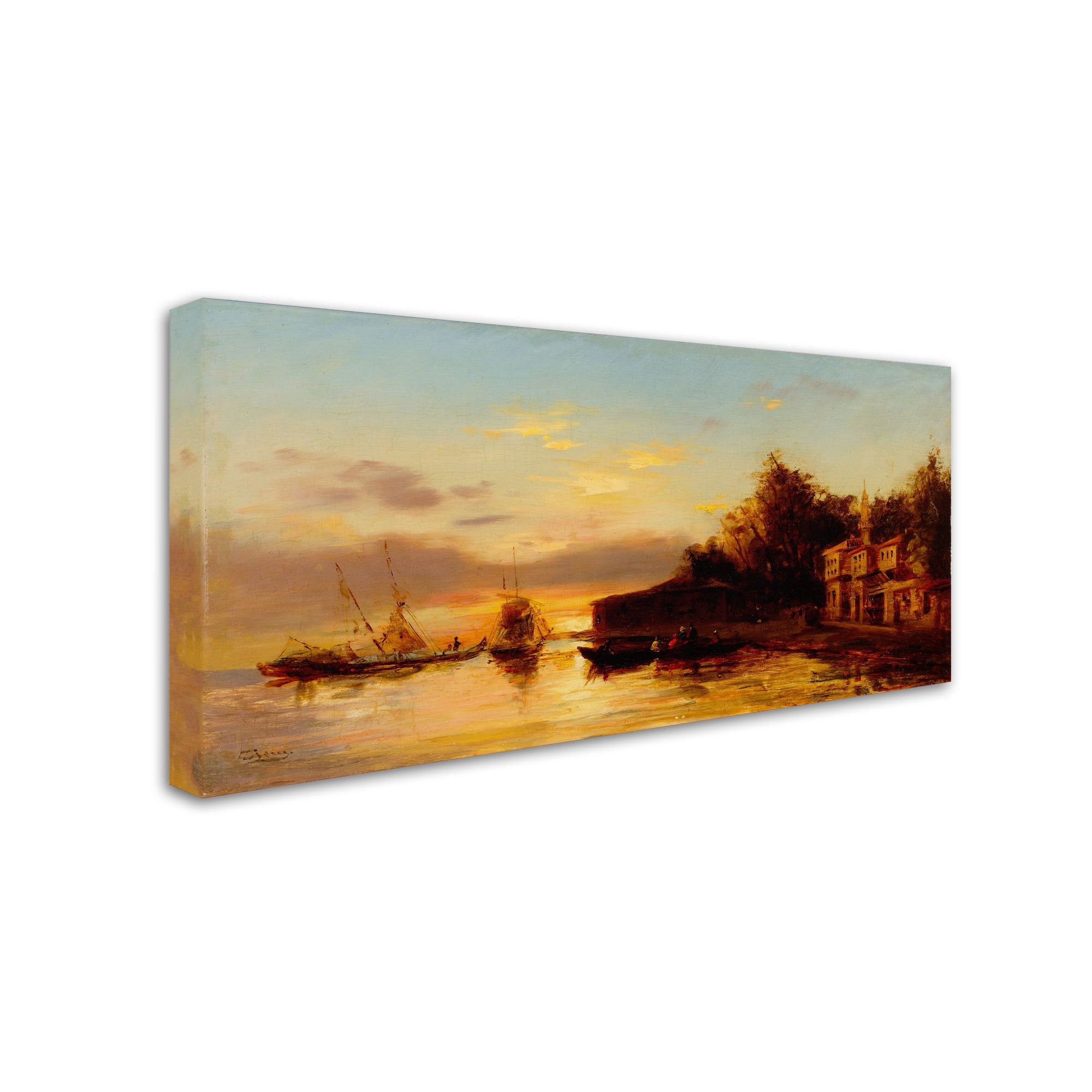 Trademark Fine Art 'View Of Istanbul 2' Canvas Art by Felix Ziem