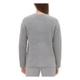 thumbnail image 3 of CALVIN KLEIN Womens Silver Knitted Long Sleeve Crew Neck Sweater  Size L, 3 of 4