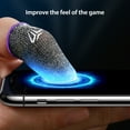 thumbnail image 2 of 5 Paires de Manchons de Protection pour Téléphone Portable Gaming Anti-Empreintes Respirants 24 Broches Tricotés Réutilisables Gants Rouges, 2 of 9