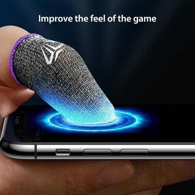5 Paires de Manchons de Doigt pour Téléphone Portable Accessoires Conducteurs Anti-Empreintes Respirants 24 Broches Gants Tricotés Réutilisables Rouges