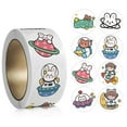 thumbnail image 6 of MOMOJIA 500 Pcs/Roll Cartoon Stickers Stickers Kids Rewards Stickers, 6 of 18