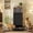 Black, variant on Tilt Out Trash Can Cabinet 10 Gallon Hidden Trash Garbage Can Cabinet with Drawer,Pet Proof Hidden Garbage for Kitchen,Laundry Bathroom (White, Single Door)