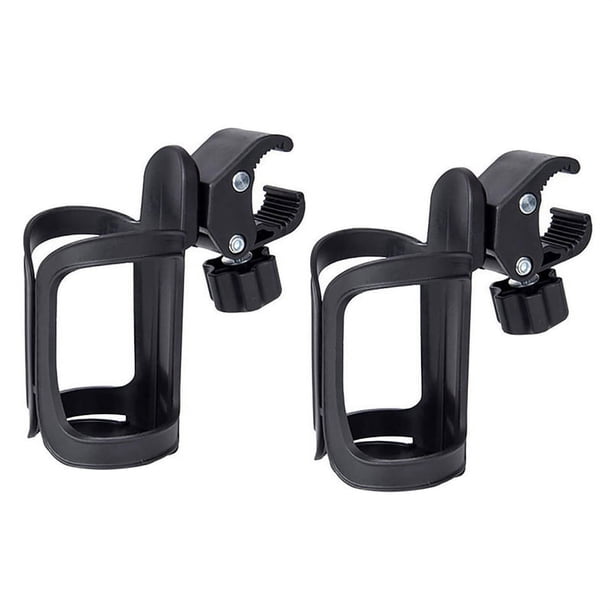 2X Portavasos Bici Soportes Botella Cochecito Copa Rotación Universal de 360 Grados Soporte de Bebidas para Cochecito de Bebé Silla de Paseo Silla de Ruedas Andador Motocicleta