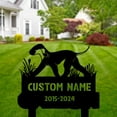 thumbnail image 3 of Handmadetneonsign Bedlington Terrier Memorial Metal With Stake, Bedlington Metal Name Sign Stake, Dog Metal Stake Decor 45093, 3 of 5