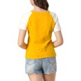 thumbnail image 3 of Allegra K Women's Summer Casual Short Sleeve Cartoon Cat Print T-Shirt, 3 of 6
