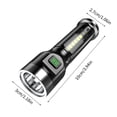 thumbnail image 3 of USB Rechargeable Mini Flashlight With Long-Range Strong Light And Side Light Brightness, 3 of 5