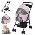 thumbnail image 2 of Dapmiu Pet Stroller with Removable Carrier,8KG Capacity Dog & Cat Stroller,Foldable with 360 Wheels & Safety Belt - Breathable Mesh,Large Storage Basket,Ideal for Walking,Shopping, and Travel, 2 of 8