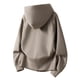 thumbnail image 3 of MHFRRA Sudadera Holgada de Peso Pesado con Capucha y Cremallera para Mayor Comodidad y Estilo Marrón, 3 of 3