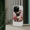 thumbnail image 4 of DistinctInk Tough Case for Apple iPhone 13 Pro MAX (6.7" Screen), Compatible with MagSafe Charging - Valentine's Day Pug, 4 of 6