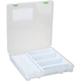 thumbnail image 3 of Darice Clear 2 Compartment Plastic Storage Tote for Cricut Cartridges, 3 of 4