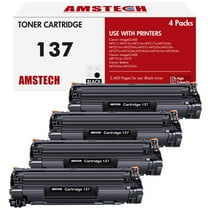 4 Pack 137 Toner Cartridge Replacement Compatible for Canon 137 Black Toner for imageCLASS D570 LBP151dw MF212w MF216n MF217w MF227dw MF229dw MF232w MF236n MF244dw MF247dw MF249dw Printer