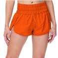 thumbnail image 5 of Tumotour Yoga Shorts For Women Half Shorts Solid Color Casual Pants Elastic High Waist Thin Hot ts Running Workout Gym Shorts, 5 of 9