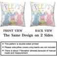 thumbnail image 4 of Easter Pillow Covers Colorful Polka Dots Bunny Throw Pillow Covers 18x18 Spring Easter Peeps Pillow Cases Rabbit Carrot Cushion Cases for Home Farmhouse Sofa Couch Decor 2 Pack, 4 of 7
