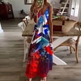 thumbnail image 1 of Qiopertar Mode Femmes Été Décontracté Robe Longue Sans Manches Col en V en Solde Livraison Gratuite à Moins de 5$ jusqu'à 90 % de Réduction, 1 of 5