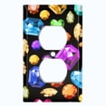 thumbnail image 2 of Metal Light Switch Plate Cover Colorful Multi-Shape Jewels DIA002, 2 of 13
