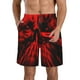 thumbnail image 1 of Fotbe The Red Head Skull Trajes de Baño Estampados para Hombre, Shorts de Verano de Secado Rápido, Ropa de Playa, Bañadores-3X-Large, 1 of 6