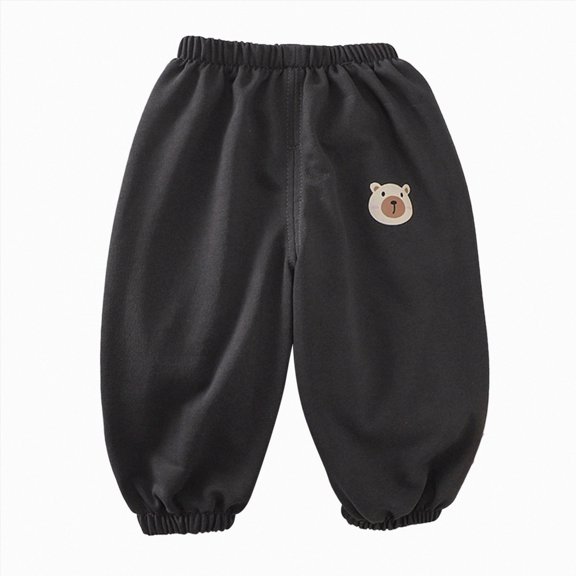 JUMEYU Toddler Sweatpants Joggers Boys Sweatpants Joggers Boys Athletic Sweat Pants Soft and Breathable 18 24 Months (Black,18-24 Months)