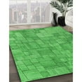 thumbnail image 2 of Ahgly Company Indoor Square Patterned Neon Green Area Rugs, 3' Square, 2 of 6